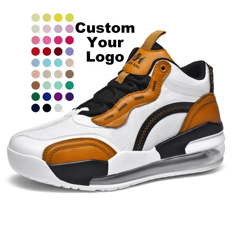 

Custom Basketball Shoes Mid-top Trendy Men's Outdoor Sports Shoes Sneakers Large Size Men's Shoes Zapatos