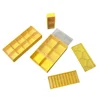 Plastic transparent or colored plastic packaging box for carbide inserts with quick press closure of lid Insert Box IB