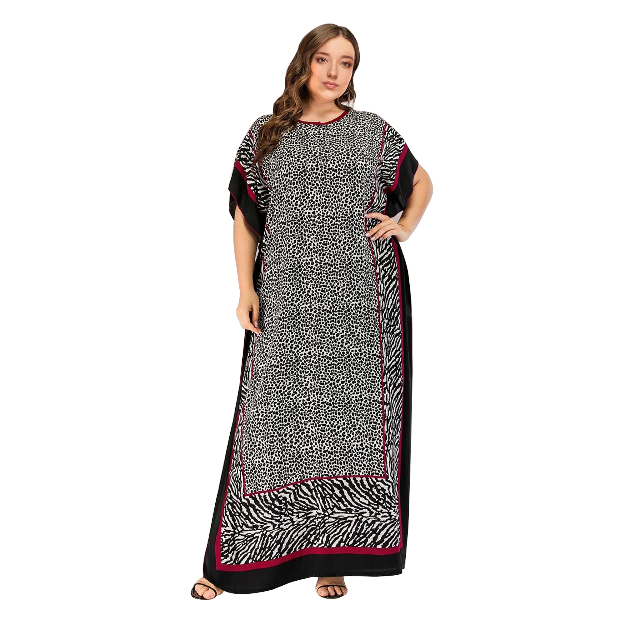 

New Design Abaya Dubai Islamic Muslim Plus Size Women Casual Dress