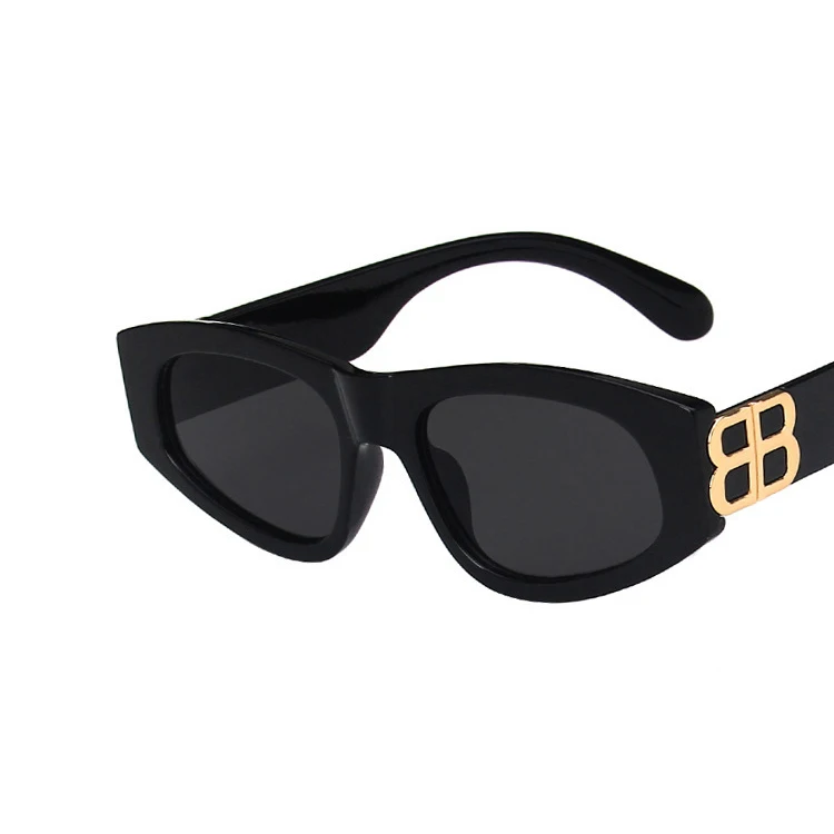 

Luxury Brand Designer Triangle cat eye 2023 fashion Retro sunglasses for lady celebrity star women sunglasses