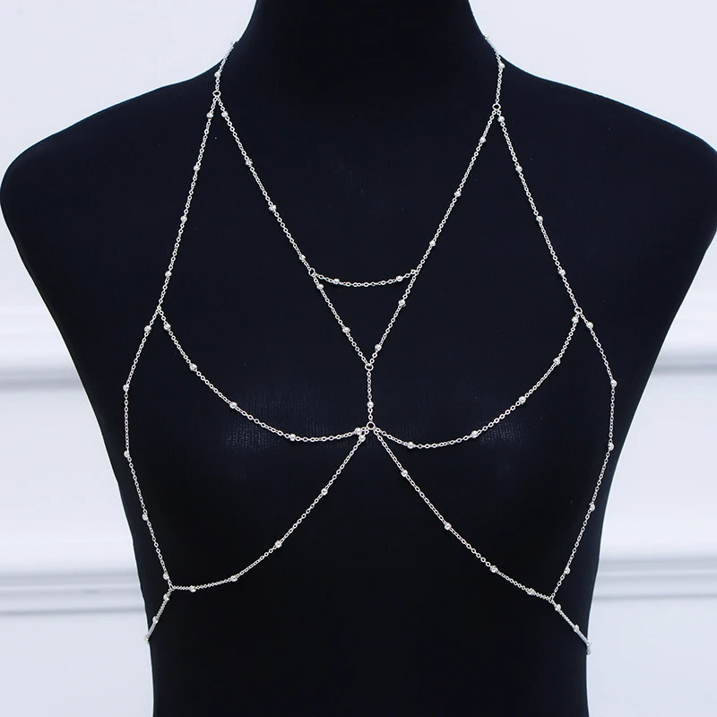 

2021 New Arrival Wholesale sexy beach Bikini Bra Body Chain for women