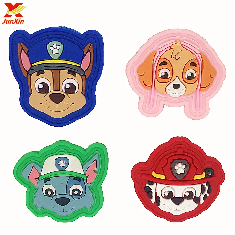 

3D Garment Cute puppy Soft Plastic Rubber PVC patch