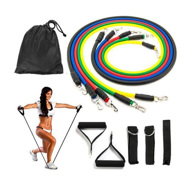 

Personaliser Retailer Tubes Rubber Custom Low Moq Natural Resistance Bands With Bar