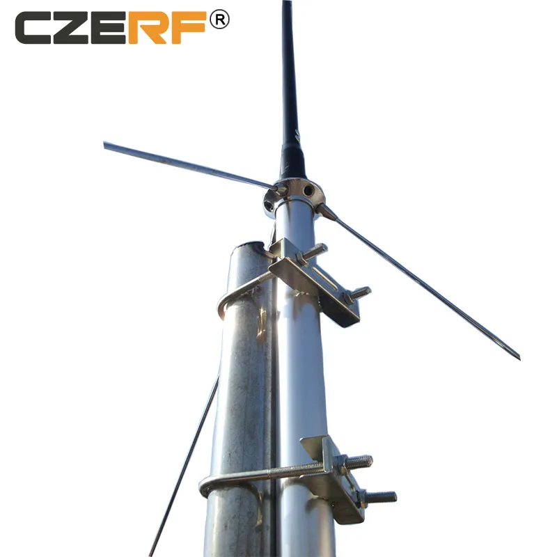 

1/4 Wave FM Antenna for 25W FM Transmitter with 15 Meters Cable, Silver