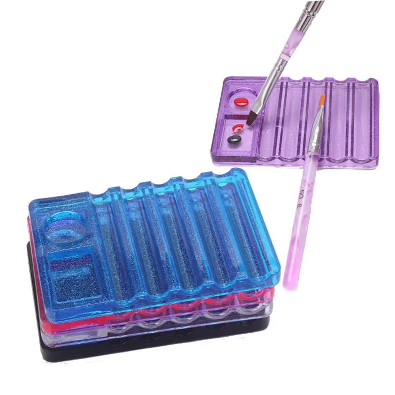 

New Multi-purpose Nail Art Painting Pen Brush Placement Tool Makeup Brush Organizer Acrylic Nail Pen Holder