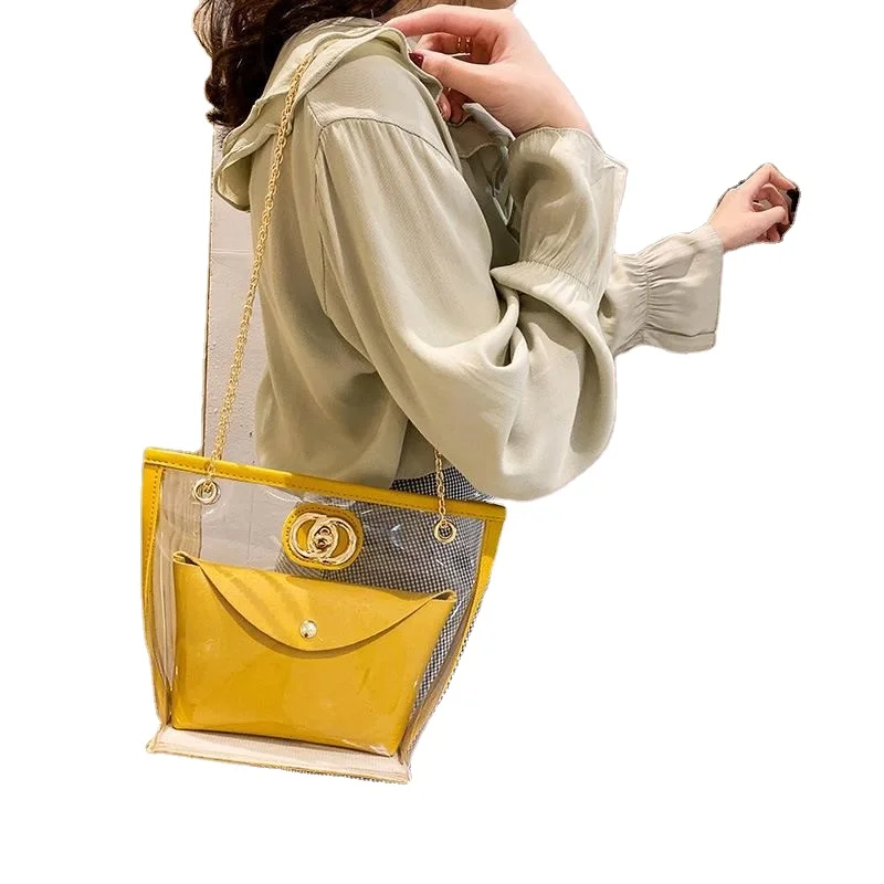 

2021 Fashion New Handbags Ladies Pvc Shoulder Daily Child And Mother Bag