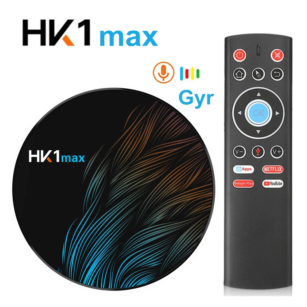 

Smart tv box HK1MAX Android 9.0 2.4G/5G Wifi BT 4.0 RK3318 Quad Core 4K 1080P Full HD hk1 max Set-Top Box Netflix KD Player