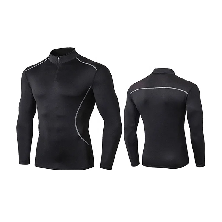 

2020 New Quick Dry High Elastic Long Sleeve Sports Fitness Shirts, Custom color