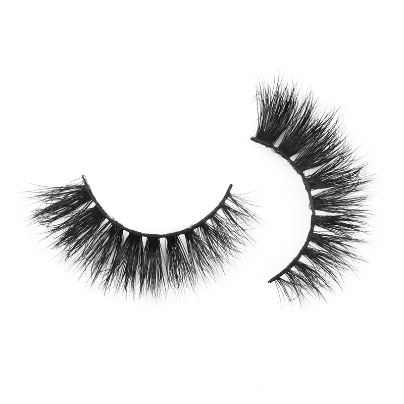 

Wholesale price real mink fur lashes customized private package with private label