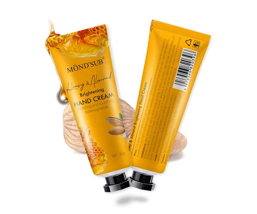 

MOND'SUB Mini 30g Honey Almond Hand Care Cream Lotion Whitening Hand Cream with Private Label