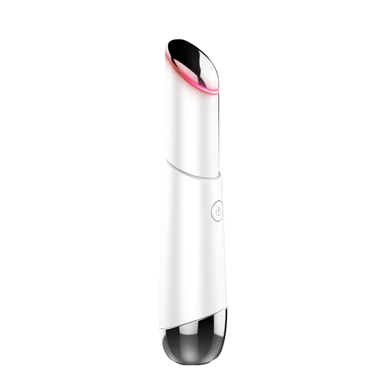 

Facial Body Lip Eye Massager Wand Pen Heated Sonic Vibration Dark Circles Fatigue Relief Two Safe Wavelength Rechargeable