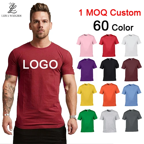 

T Shirt Oversized Custom Logo Plain White Women Shirt Unisex Blank 100% Cotton Big Tall Plus Size Men'S T-Shirts, Customized color