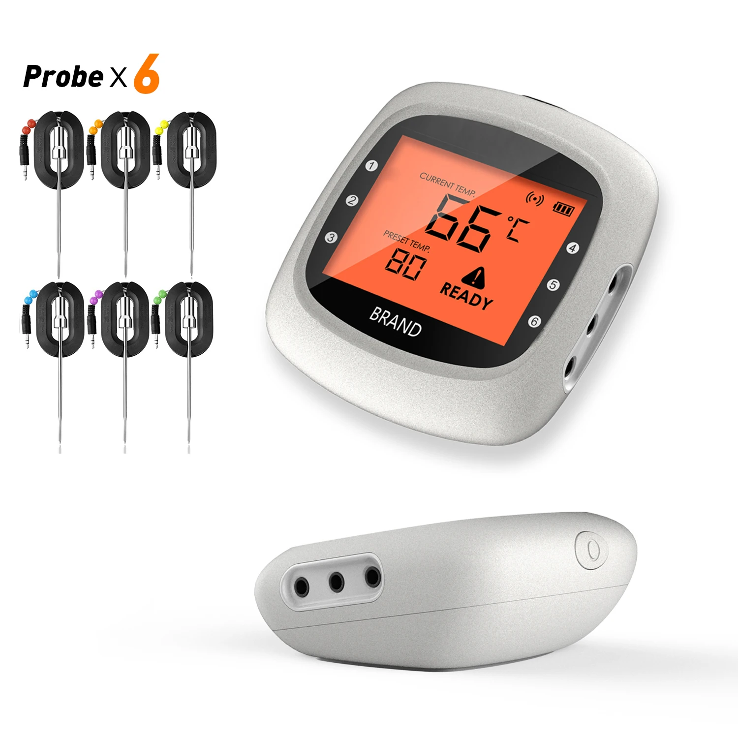 

Professional Digital Backlight Electronic Food Temperature Kitchen Thermometer With Magnet Pro-05, White/black customized