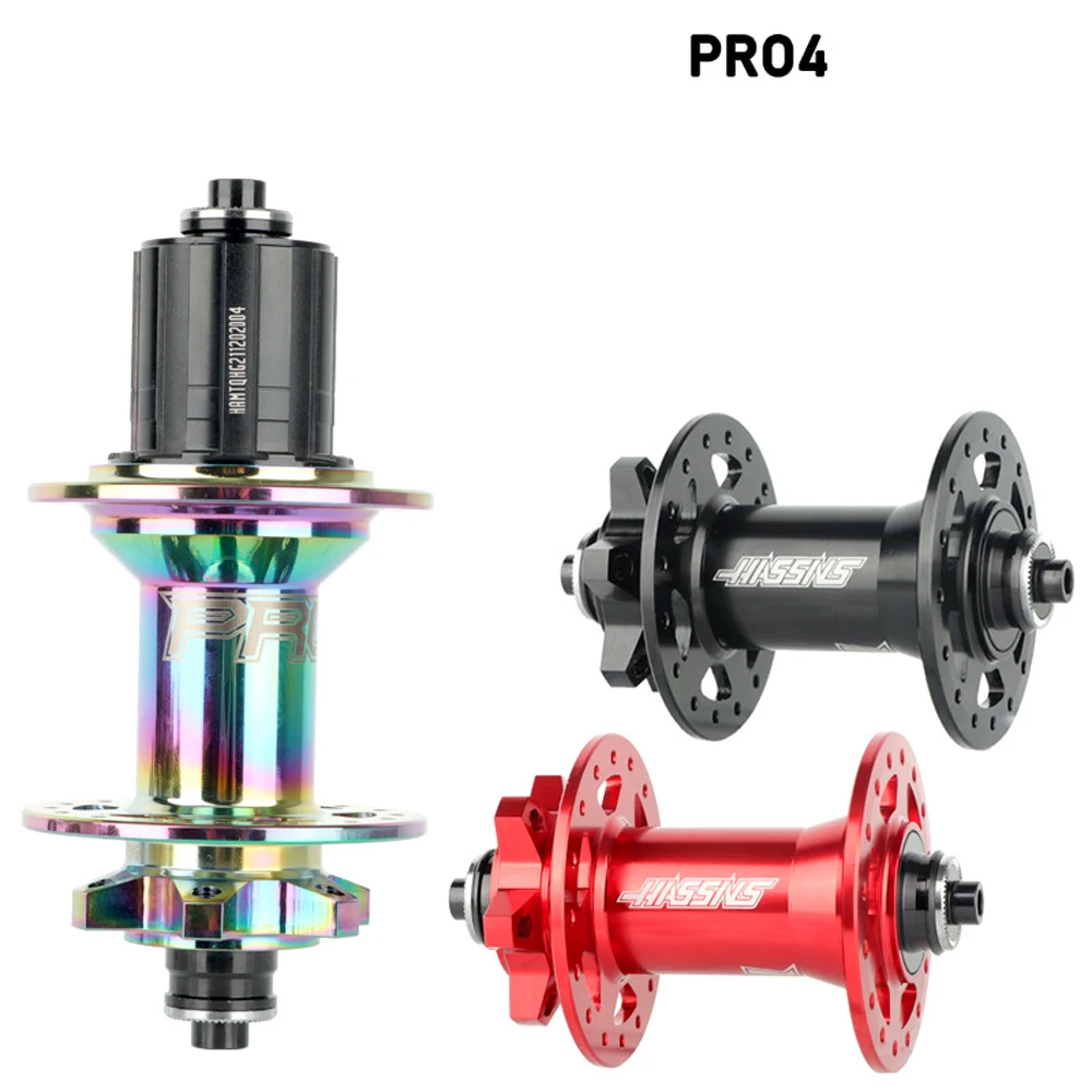 

HASSNS PRO4 HG/XD/MS Bicycle Flower Drum 120 Ring 4 Bearings 6 Claw Mountain Bike Flower Drum 32/36 hole 11s12 speed bike hub