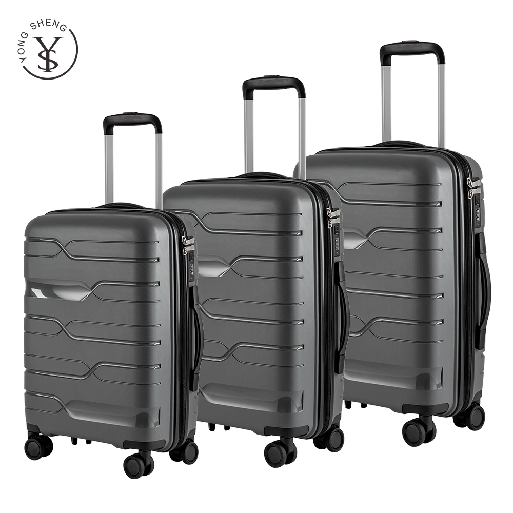 

Custom design printed reise koffer trolley valise haltere PP sets luggage wholesale valigia