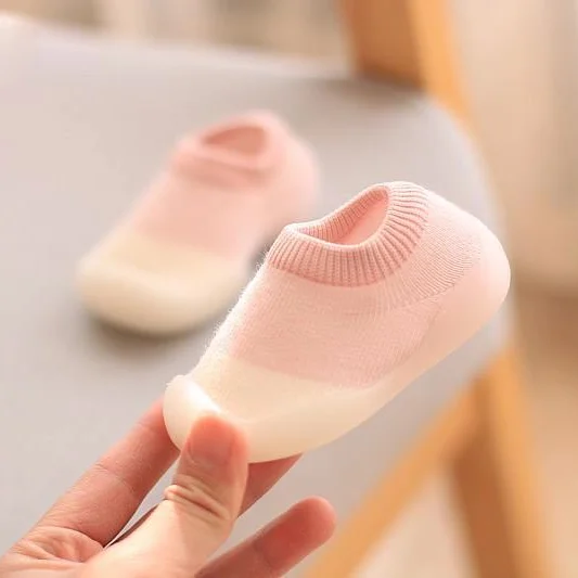 

Children Anti-slip Shoes Newborn Cotton Floor Socks Rubber Sole Indoor Socks Infant Shoes, Multicolors