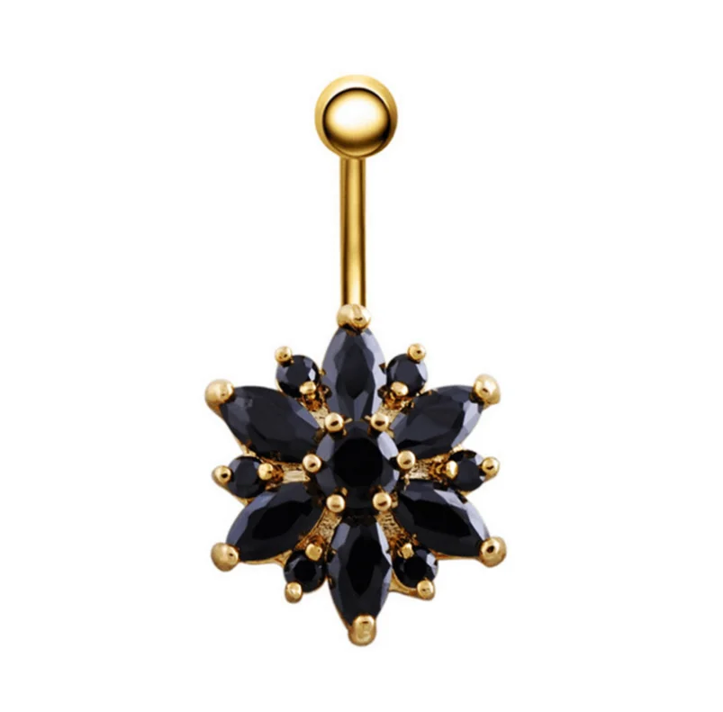 

Fashion Body Piercing Jewelry Chrysanthemum Belly Button