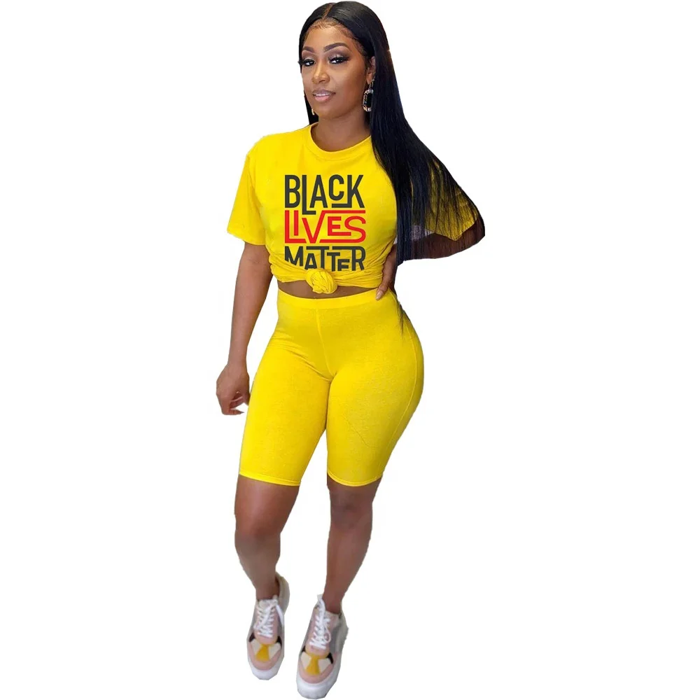 

AI54-8396 European and American street hipster letter printing suit two-piece set