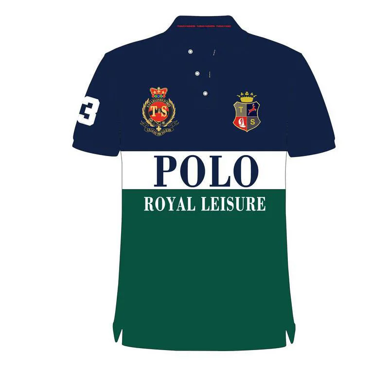 

Men's Polo shirt short sleeve contrasting color casual trend Polo letter T-shirt fitness lapel sport, Can be customized