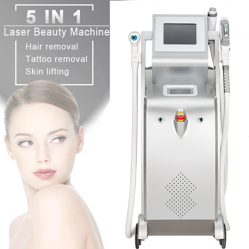 

OPT Elight 5 In 1 Multifunction RF Scar Removal Machine Nd Yag Eyebrow Tattoo Removal Ipl Hair Removal Laser Machine