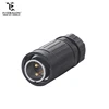 Round Shape Pbt Raw Material Electrical Waterproof Cable Wire Plug Connectors