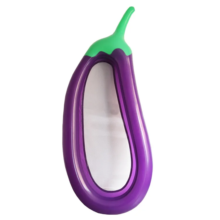 

Eggplant shape shiny water toy custom PVC kid inflatable floats inflatable eggplant float for summer, Picture