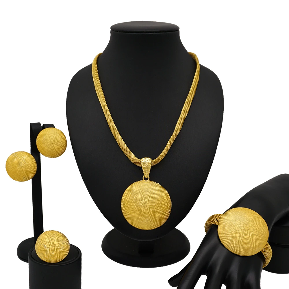 

2020 latest designs beautiful jewelry sets gold fashion jewelry in stock items BJ790