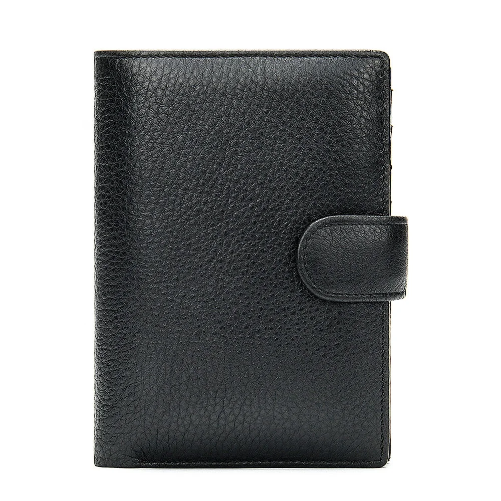 

Factory wholesale The Full-grain Leather Men Business Wallet card Multi-function Change Coin Clutch Bag H