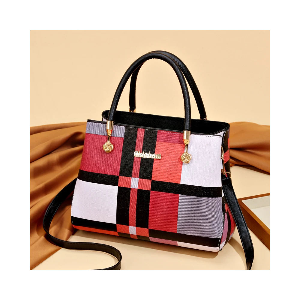 

TD1179 hot sale famous brand stitching hit color ladies cross-body sling hot style designer handbag for women