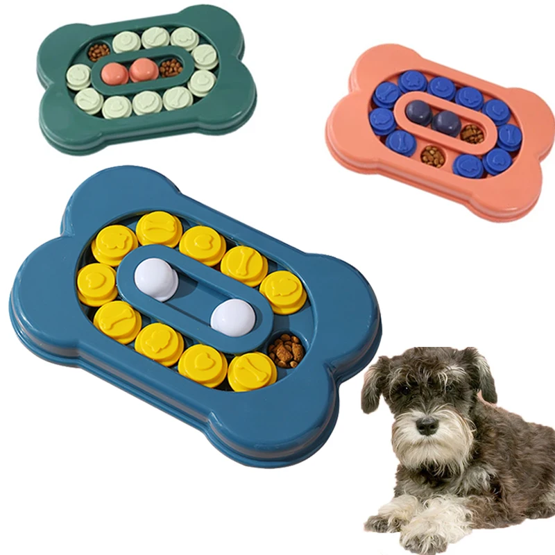 

Manufacturer Wholesale New Design Eco-friendly Plastic Dog Puzzle Toys Interactive Pet Toys, Lake blue/orange pink/ dark green