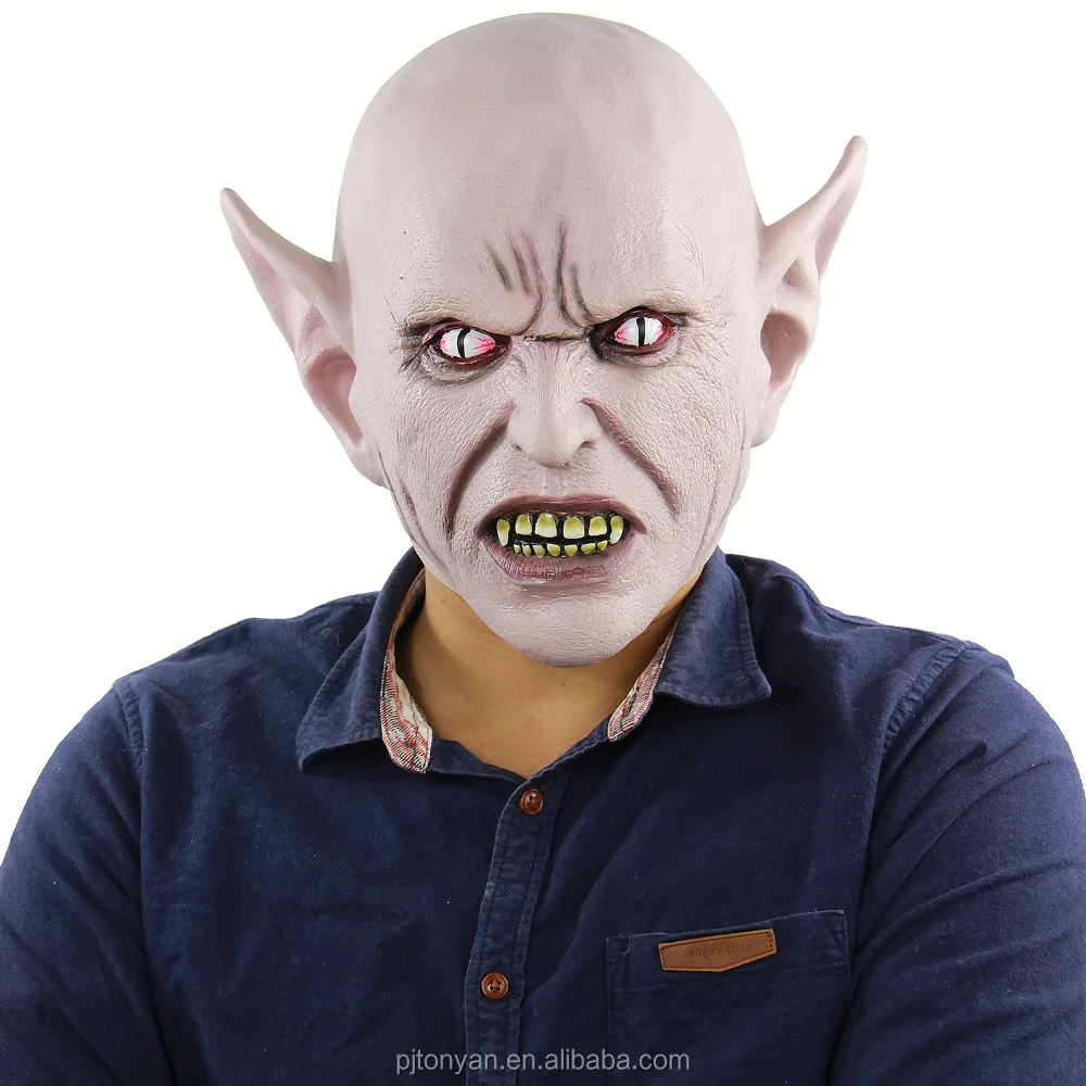 Halloween Devil Elf Bloody Mask Ball Latex Full Face Cosplay Mask Horror Props