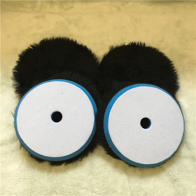 

Custom Logo High Quality Gaming 6inch Car Fur Polishing Pads, Black blue orange maroon green gray yellow