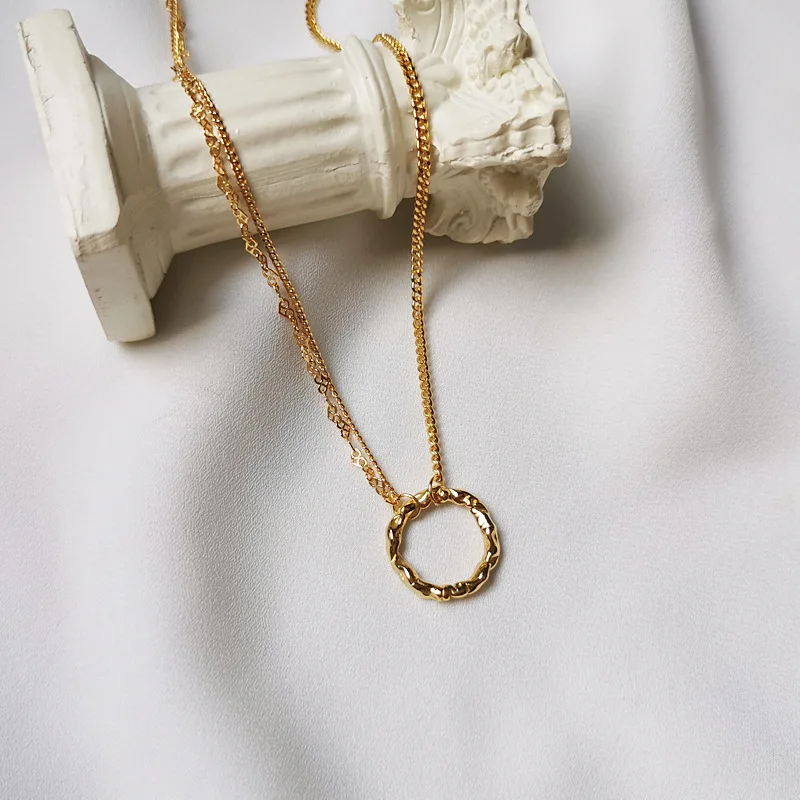 

Dylam Choker Silver Necklace Gold Plated Women Quality Chain Link Long Luxury Lock Jelwery 925 Charm Snowflake Pendant Necklaces