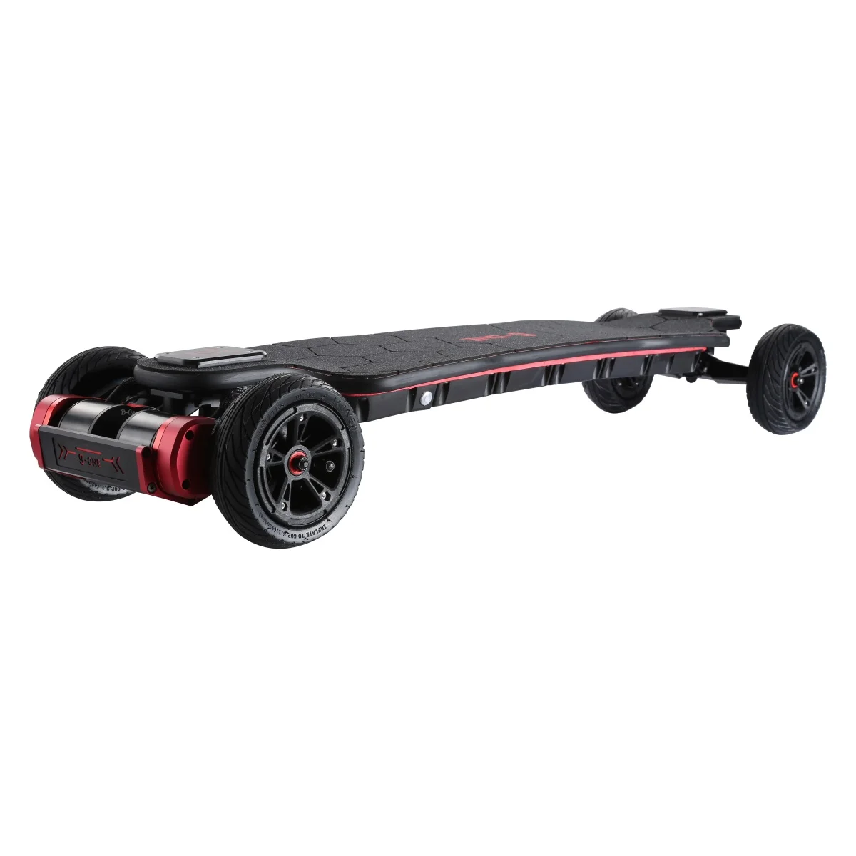 B-one Balrog Bamboo All Terrain Electric Skateboard with Integrated Tail Light