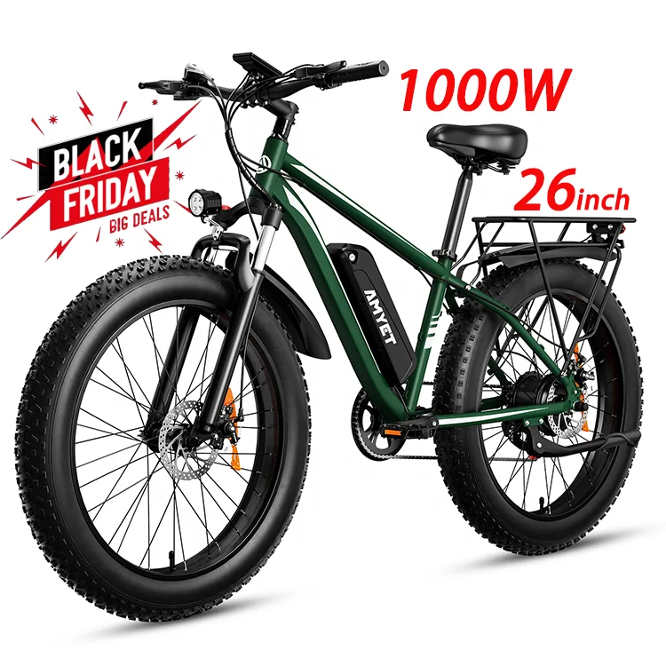 

USA stock Electric Mountain bike 1000W gear speed elcykel 26inch Big Wheel electrica vehentem Fat Tire Bicycle