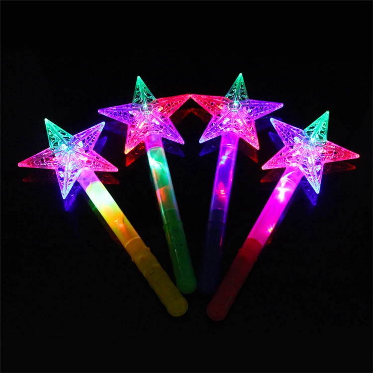 Star And Moon Shape Light Up Stick For Party And Valentine's Day Led ...