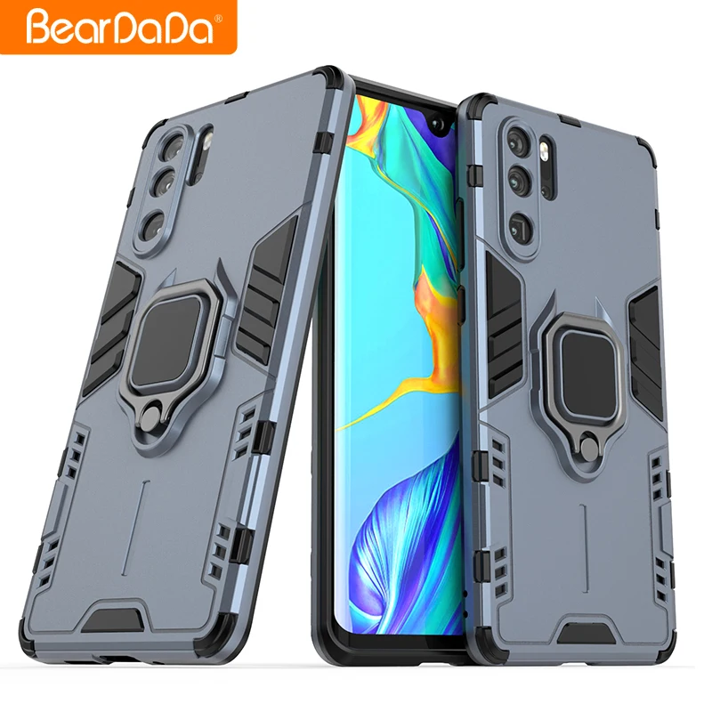 

Factory Manufacture PC TPU perfect combination ring holder Magnetic phone cover cases for huawei p30 pro cover