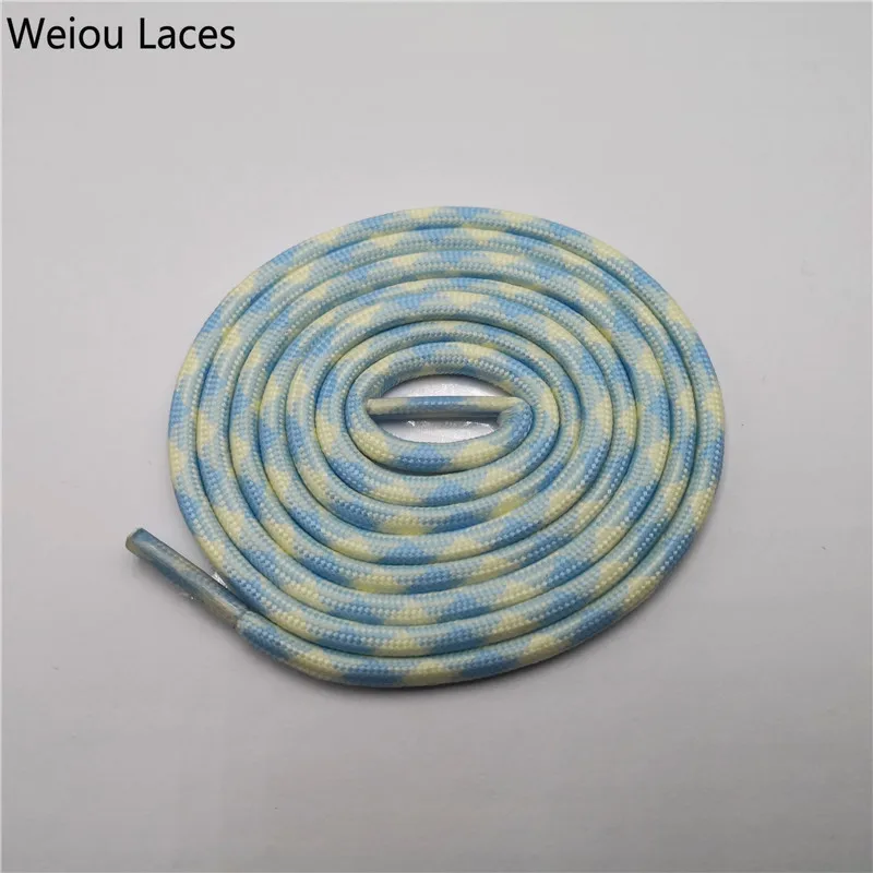 

Weiou 120cm Luminous Glow in the Dark Shoelaces Round Shape Special Glowing Design Boot laces, 10 colors ,support any panton color customized