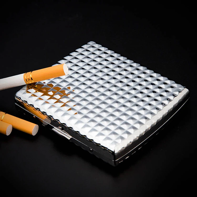 

luxury stainless steel cigarette case new style customized metal cigarette holder for sale