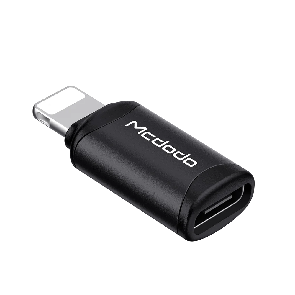 

Mcdodo USB Type C Adapter 3.1 Type C Male to 8 pin Converter Female 8 pin Data Charger Adapter, Black