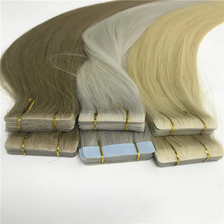 

Invisible Tape Injection Hair Extensions Russian Cuticle Aligned Virgin Natural Hair Hand Tied High Quality