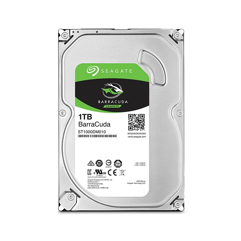 

Hard drive Internal 3,5 1000gb 1tb Seagate st1000dm010 Barracuda 7200rpm 64mb SATA