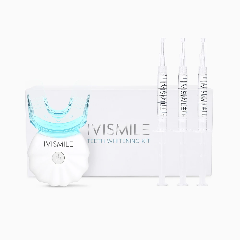 

IVISMILE 2021 CE Approved Effective Teeth Bleaching Non Peroxide Gel Tooth Whitening Home Kit Private Label