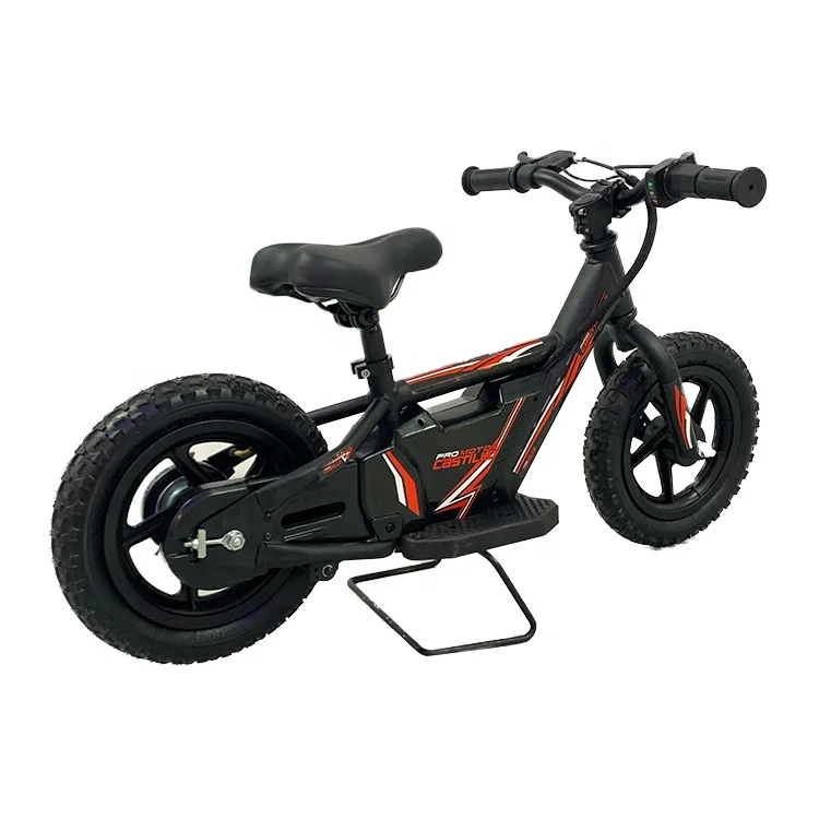 

Hot sale children bike 180W 24V kids no pedal bicycle aluminum frame12inch fat wheel electric kids balance motor bike PDE12