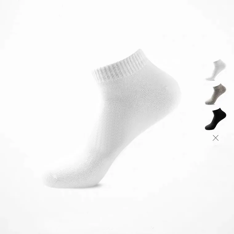

Wholesale elastic men business logo socks custom cotton bamboo breathable socks moisture wicking anti microbial ankle socks