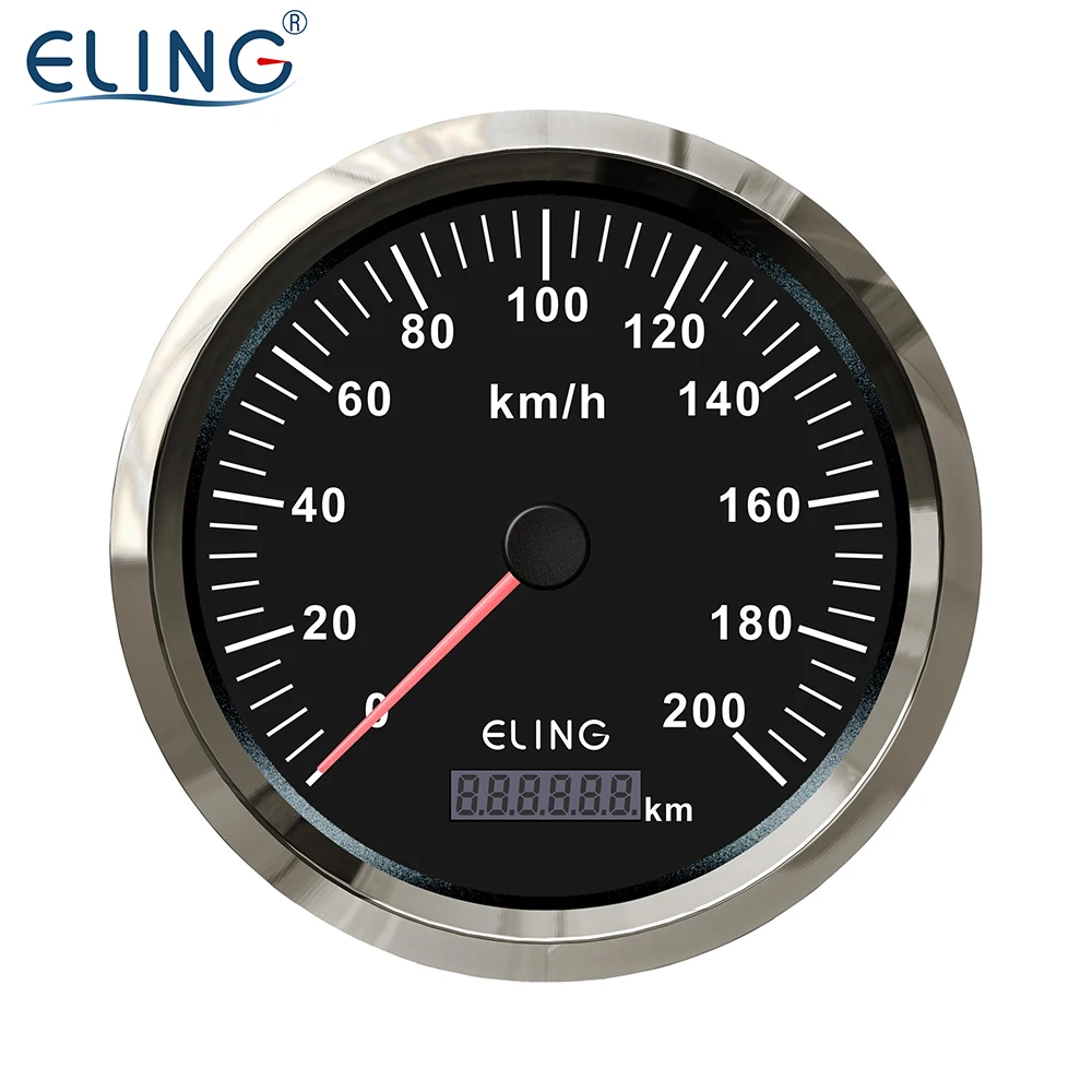 

ELING 110mm GPS Speedometer Gauge 200km/h for Truck Auto Trailer Car Yacht with Backlight 9-32V, White