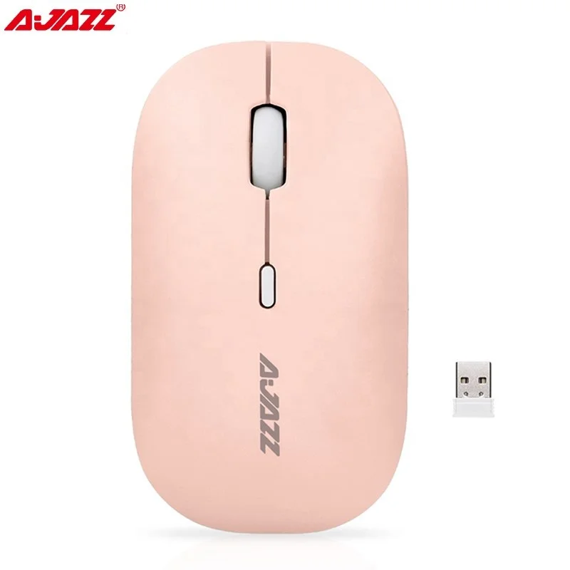 

AJAZZ I18 Wireless 2.4G Mute Mouse Lightweight Portable for Office Laptop PC with Chargeable 2.4ghz Wireless 2*AAA Battery Stock