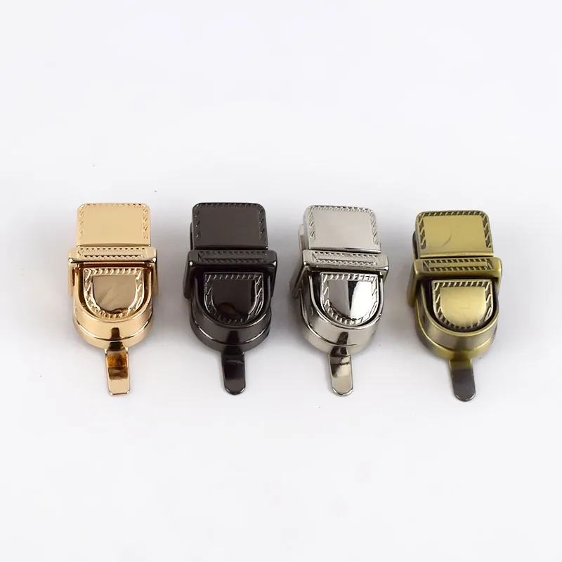 

MeeTee BF611 Alloy Turn Twist Lock Alloy Buckles for DIY Handbag Bag Purse Hardware Closure Clasp Bag Parts Accessories, Gun black/gold/sliver/bronze