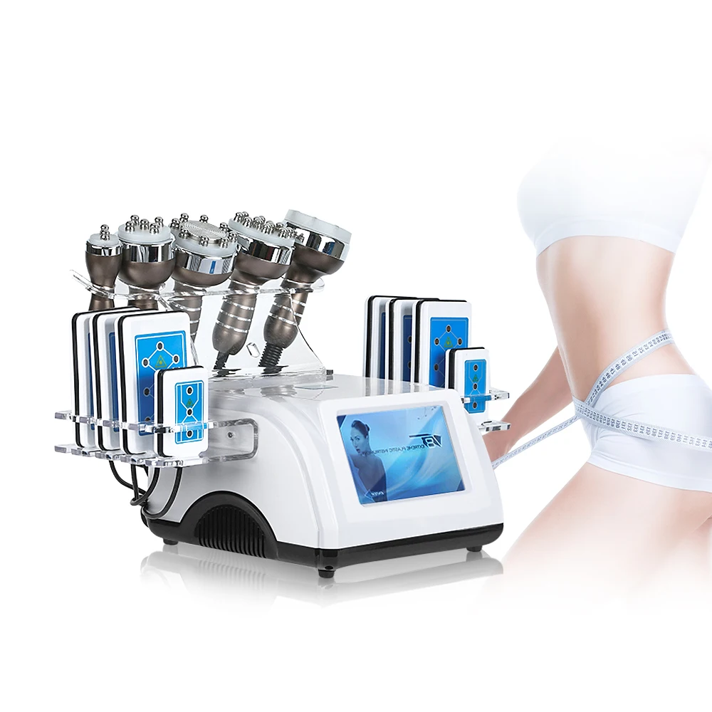 

Body shaping device professional ultrasonic fat burning instrument 6 in 1 cavitation lipolaser slimming machine