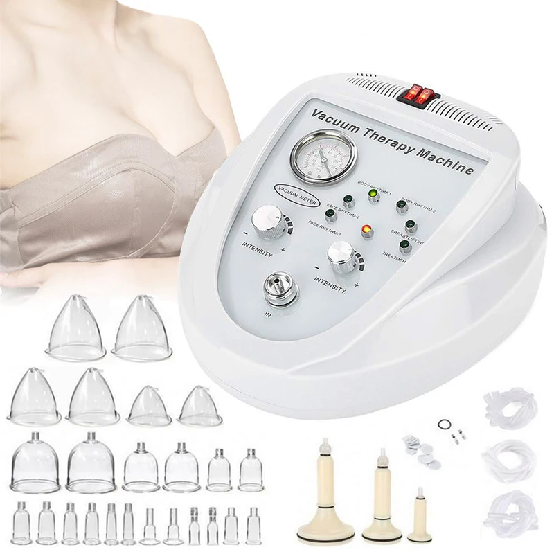 

Hot selling Electric Cupping Machine Vaccum Breast Vacuum Enlargement Suction Buttock Augmentation machine, White